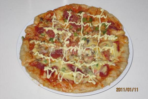 电饼铛自制比萨的做法_电饼铛自制比萨的做法