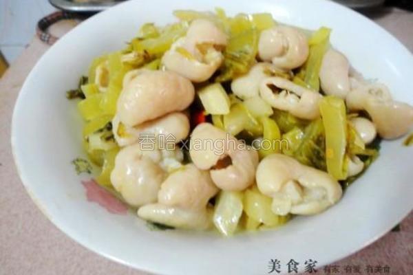 酸菜炒猪肠的做法_酸菜炒猪肠的做法大全_酸