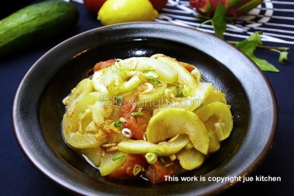 虾皮番茄炒夜开花的做法_虾皮番茄炒夜开花的