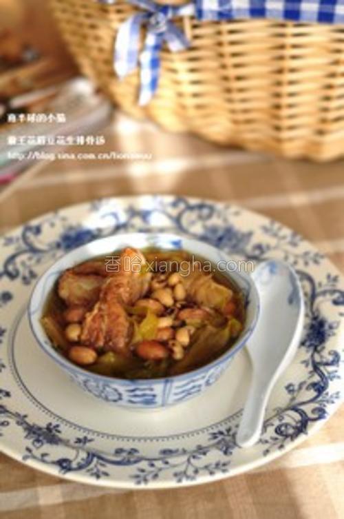 霸王花眉豆花生排骨汤的做法大全【图】_霸王
