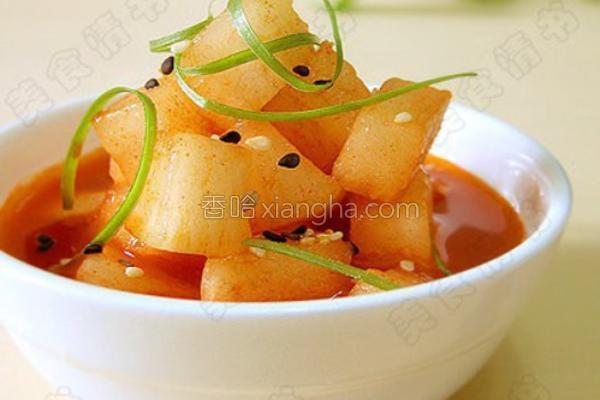 韩式腌萝卜的做法_韩式腌萝卜的做法大全_韩