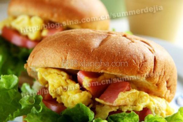 早餐面包夹蛋的做法_早餐面包夹蛋的做法大全