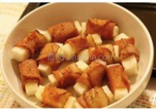 培根卷烤饵块的做法大全【图】_培根卷烤饵块