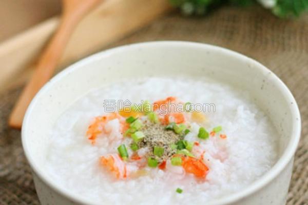 文蛤干贝鲜虾粥的做法_文蛤干贝鲜虾粥的做法