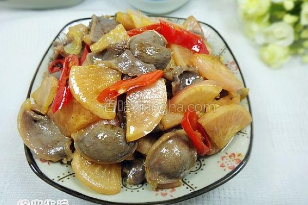 酸萝卜炒鸡胗的做法_酸萝卜炒鸡胗的做法大全