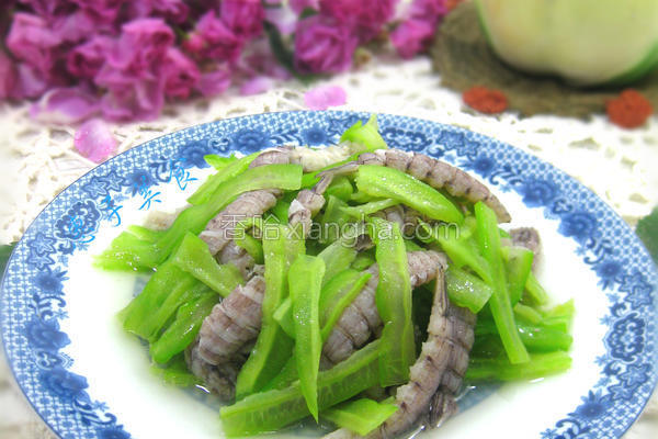 凉拌苦瓜虾爬肉的做法_凉拌苦瓜虾爬肉的做法