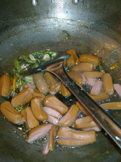 辣炒脆皮肠的做法大全【图】_辣炒脆皮肠的家