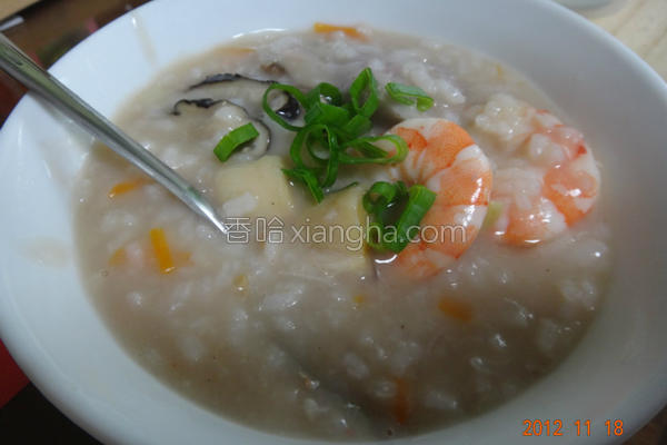 干贝鲜虾芋头粥的做法大全