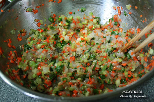 百花香菇虾泥球的做法大全【图】_百花香菇虾