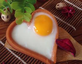 爱心火腿煎蛋的做法大全