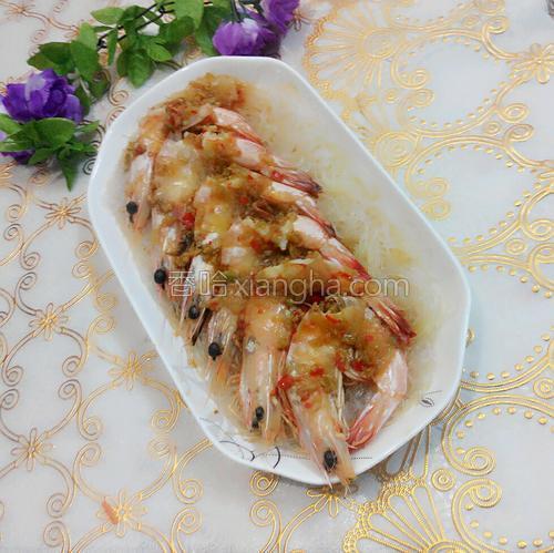 蒜蓉虾蒸粉丝的做法大全【图】_蒜蓉虾蒸粉丝