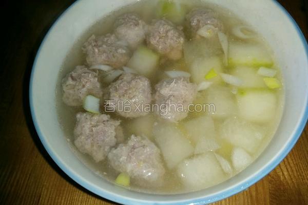 肉丸冬瓜汤的做法_肉丸冬瓜汤的做法大全_肉