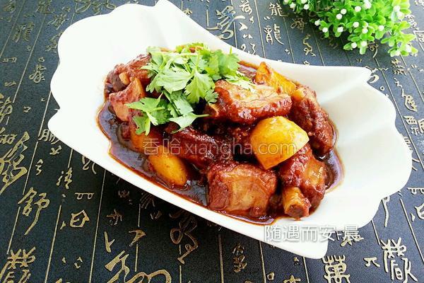 西红柿炖排骨(土豆版)的做法_西红柿炖排骨(土