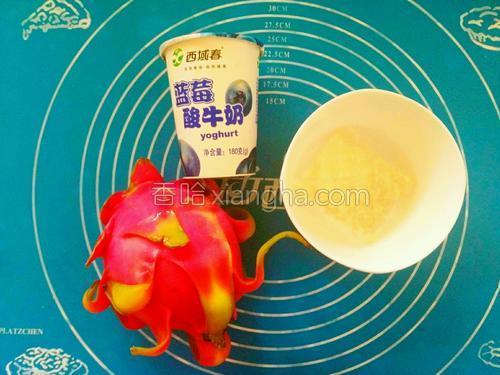 火龙果酸奶冻的做法大全【图】_火龙果酸奶冻