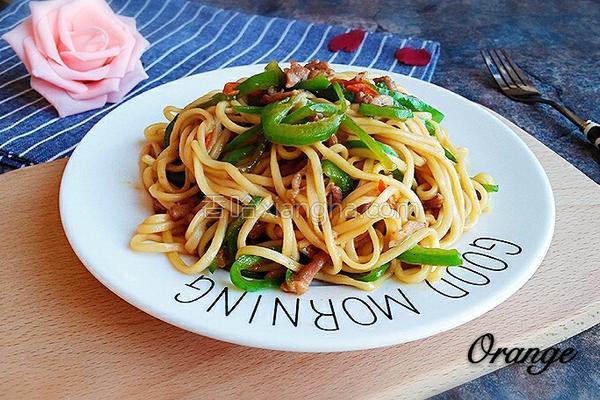 青椒肉丝炒面的做法_青椒肉丝炒面的做法大全