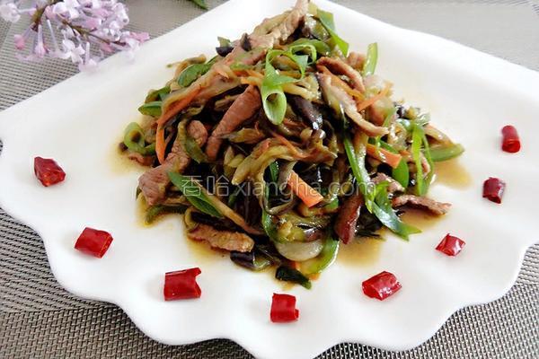 茄子炒肉丝的做法_茄子炒肉丝的做法大全_茄