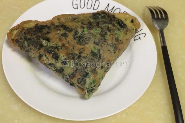 紫苏香葱煎鸡蛋的做法_紫苏香葱煎鸡蛋的做法