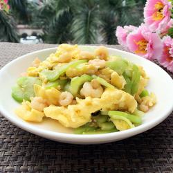 虾仁鸡蛋炒苦瓜
