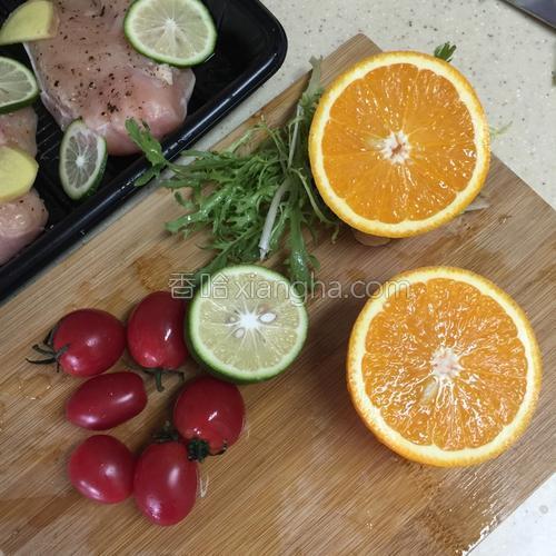 香橙鸡胸肉蔬菜沙拉的做法大全【图】_香橙鸡