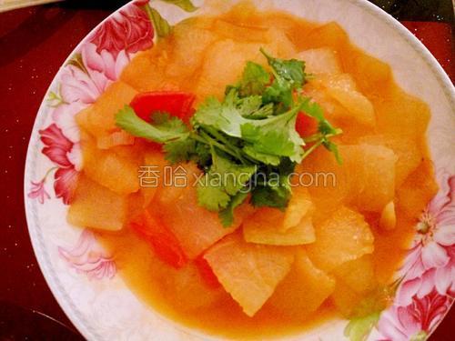 西红柿炒冬瓜片的做法大全【图】_西红柿炒冬
