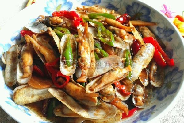 酱爆蛏子的做法_酱爆蛏子的做法大全_酱爆蛏子的家常做法怎么做好吃 - 香哈网
