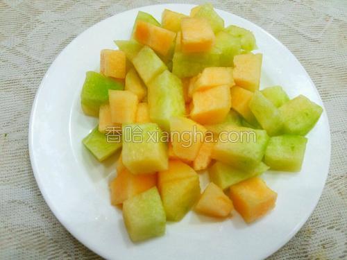 哈密瓜炒虾仁的做法大全