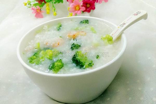 西兰花虾仁粥的做法大全
