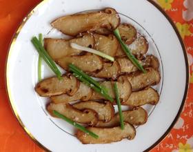 香煎松茸片的做法大全