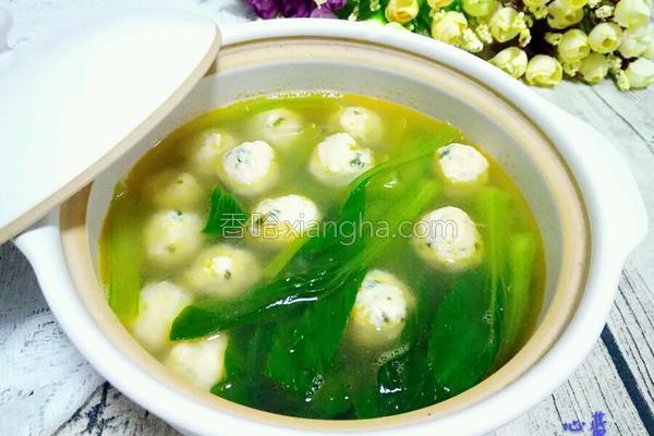 青菜鸡肉丸子汤的做法大全【图】_青菜鸡肉丸