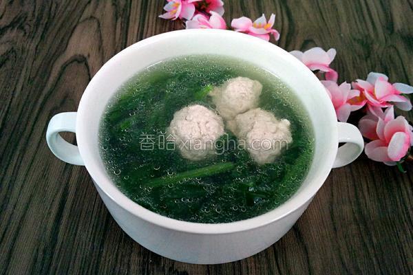 菠菜丸子汤的做法_菠菜丸子汤的做法大全_菠