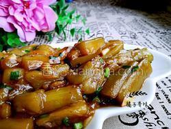 茄子烧做法最正宗的茴香葡萄酒加蒜末图片