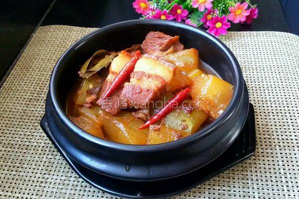 瓜红烧肉的做法大全_冬瓜红烧肉的家常做法怎