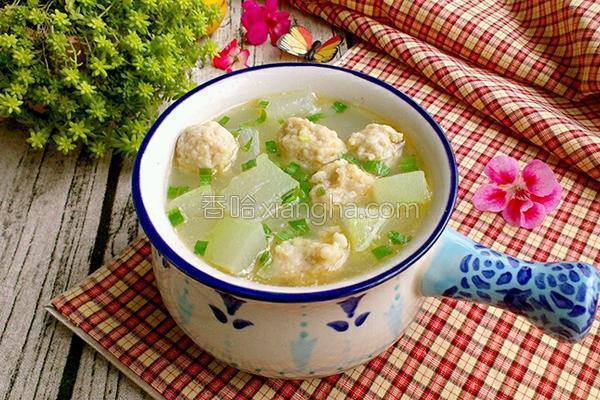冬瓜汆丸子汤的做法_冬瓜汆丸子汤的做法大全