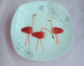 打印草莓拼盘的做法