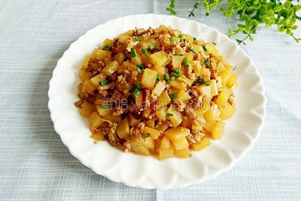 肉末土豆丁的做法_肉末土豆丁的做法大全_肉