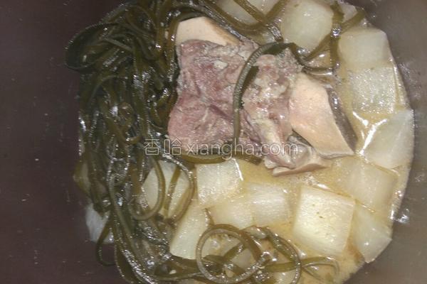 萝卜团年炖腊排骨的菜谱_做法_香哈网海带宴菜谱图片