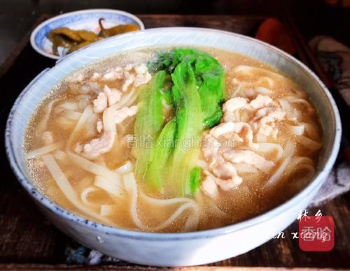 青菜肉丝面