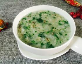 香菇青菜粥的做法