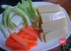潮洲酸菜烩米豆腐的做法图解2