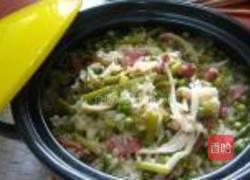 腊肉豌豆煲仔饭的做法图解16
