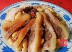 咸猪头肉炖黄豆的做法图解8