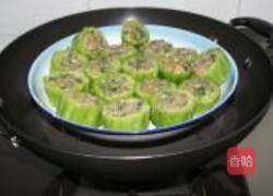鲮鱼肉酿凉瓜的做法图解5