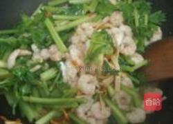 虾仁炒三素的做法图解15