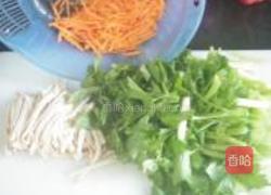 虾仁炒三素的做法图解4
