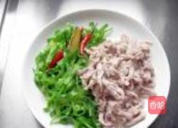 青椒毛豆炒肉丝的做法图解6