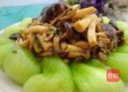 鲍汁扣三菇的做法图解7
