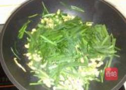 韭菜豆嘴炒虾仁的做法图解7