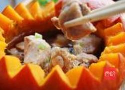 南瓜豉汁蒸排骨的做法图解7