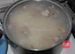 花蛤鱼头粥的做法图解8