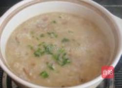 黄花菜咸肉粥的做法图解9